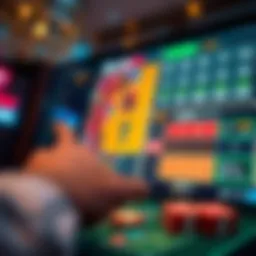 Visual representation of a secure online casino interface